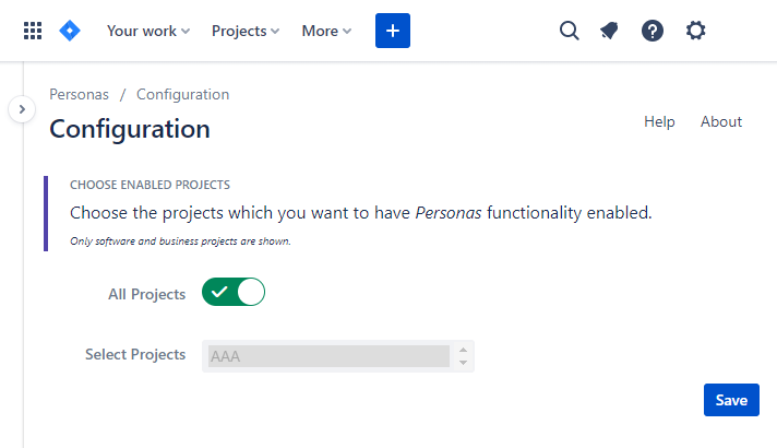 Configure projects