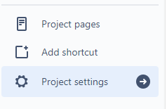 Project settings