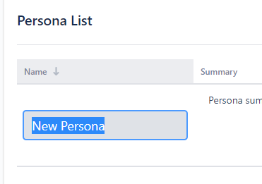 Edit Persona